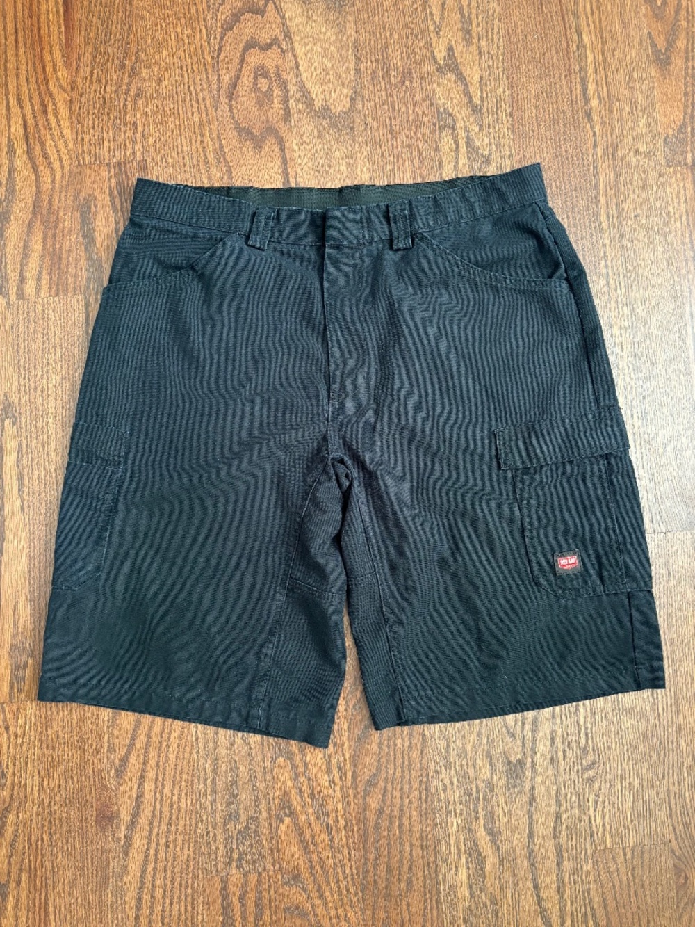 Red Kap Men’s Size 36 Black Cargo Work Shorts Utility Industrial Uniform